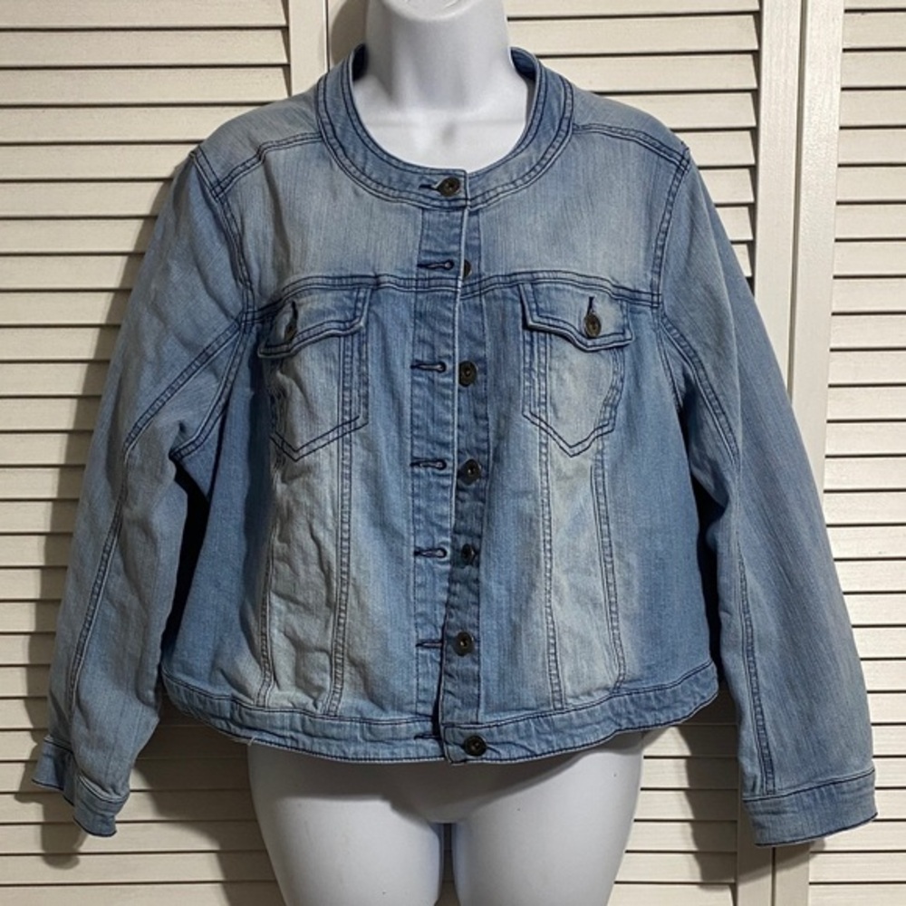 One World crop Denim Jacket